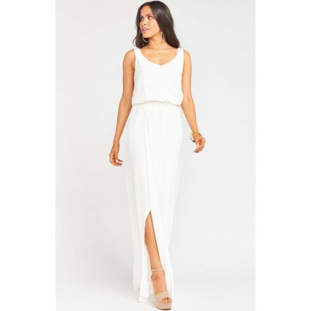 NEW Show Me Your Mumu Kendall Maxi Dress White L